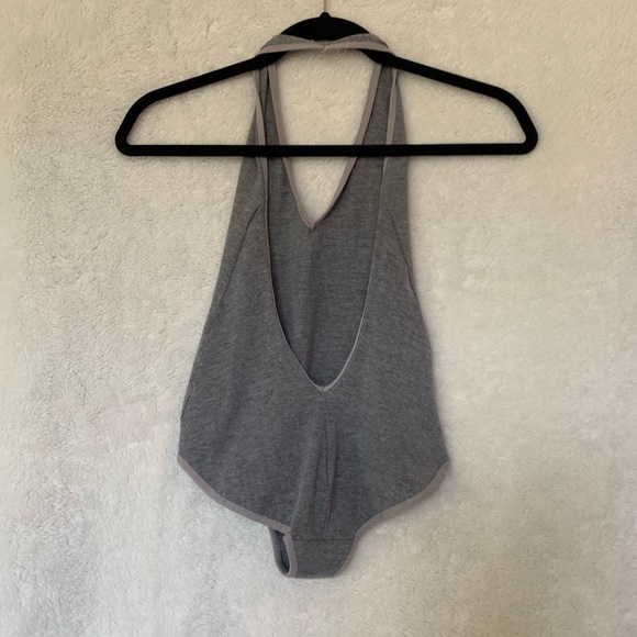 Cotton Spandex Halter Bodysuit - Picture 3 of 4